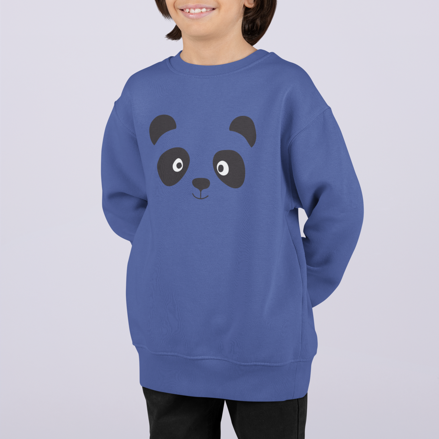 Cartoon Panda Gesicht - Kinder Pullover Sweatshirt Mini Changer 2.0 ST/ST SH