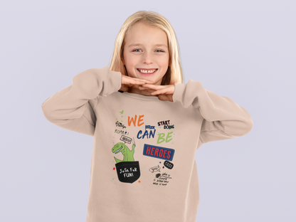 Cartoon Dino We can be Heroes - Mini Changer Sweatshirt 2.0 ST/ST SH Kinder Pullover