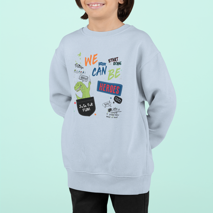 Cartoon Dino We can be Heroes - Mini Changer Sweatshirt 2.0 ST/ST SH Kinder Pullover