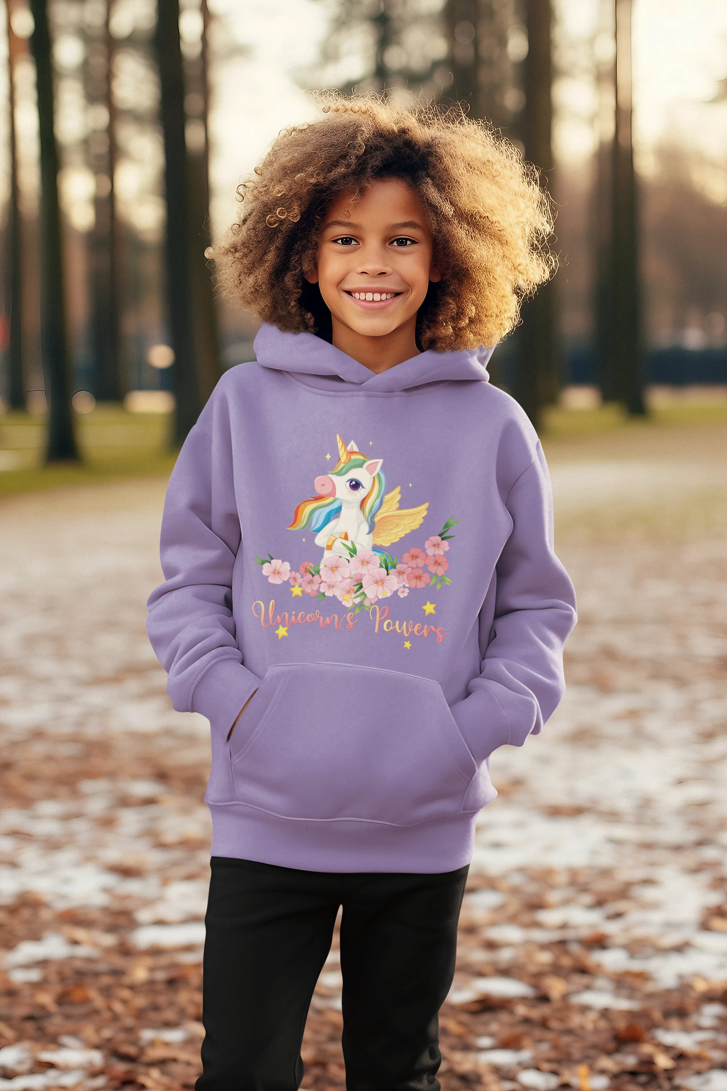 Cartoon Einhorn Power - Mini Cruiser Hoodie 2.0 Kinder Kapuzenpullover SK