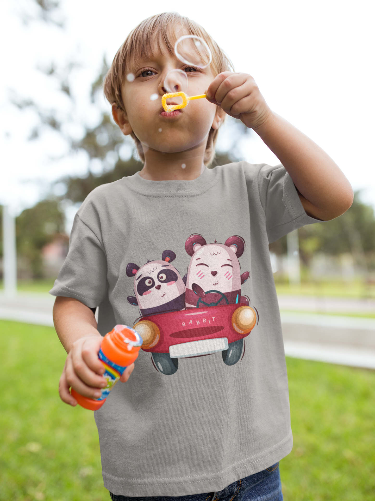 Cartoon Koala Duett im Auto T-Shirt Kids SK