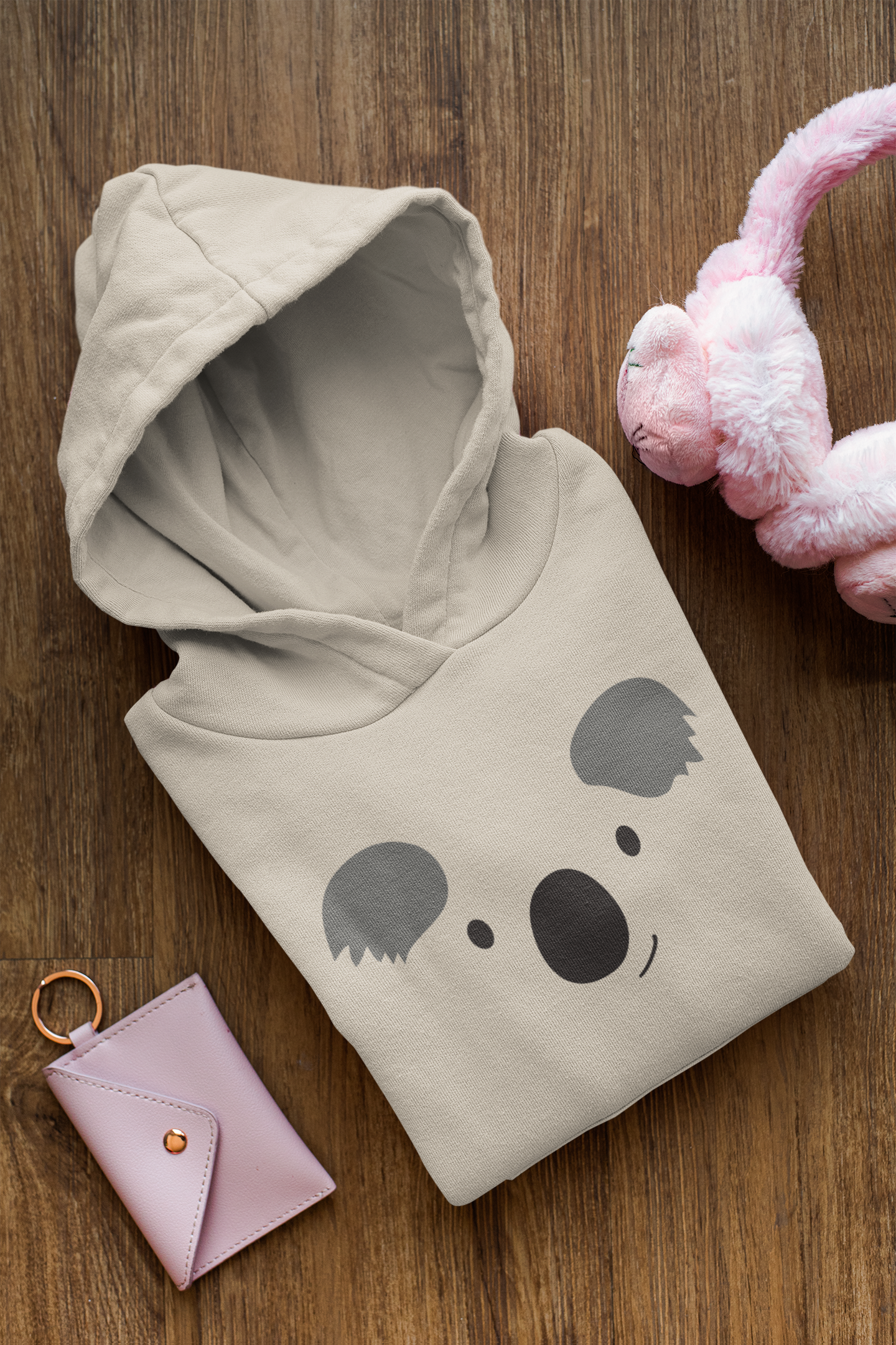 Cartoon Koala Gesicht - Baby Cruiser Hoodie Baby Kleinkinder Kapuzenpullover SK