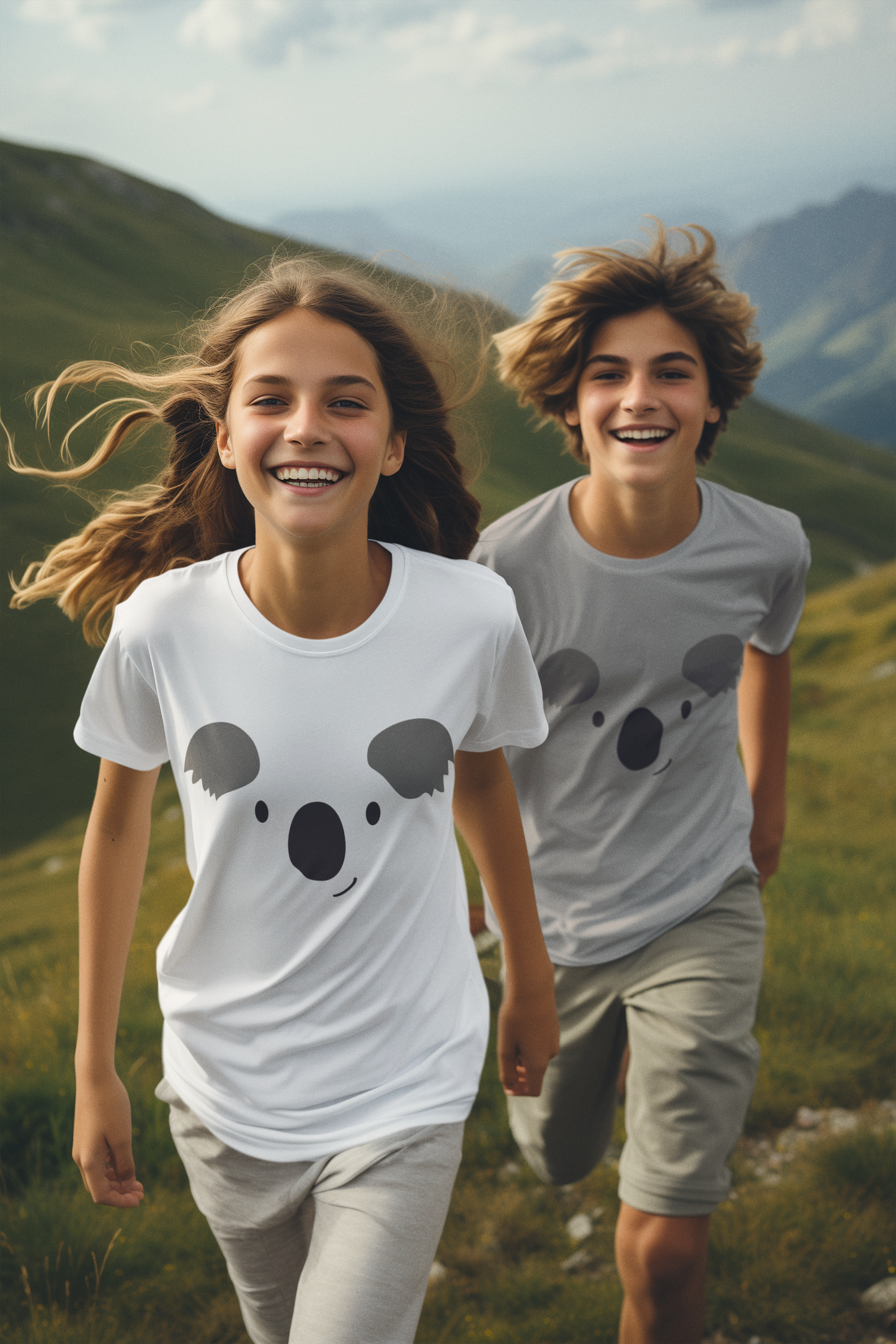 Cartoon Koalagesicht T-Shirt Kids SK