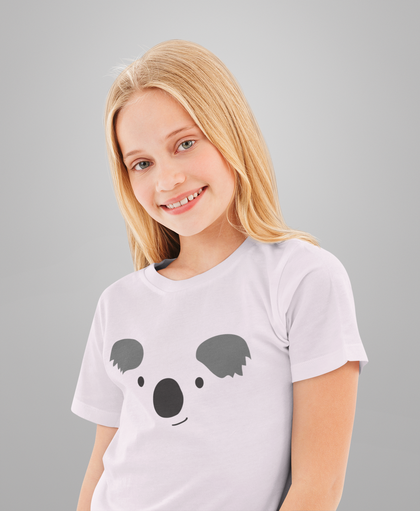 Cartoon Koalagesicht T-Shirt Kids SK