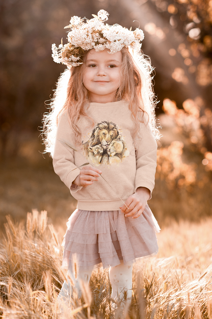 Sudadera infantil Mini Changer 2.0 ST/ST SH con diseño de león de dibujos animados - Amor de familia - Sudadera infantil