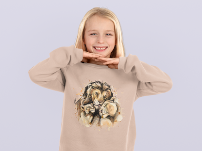 Sudadera infantil Mini Changer 2.0 ST/ST SH con diseño de león de dibujos animados - Amor de familia - Sudadera infantil