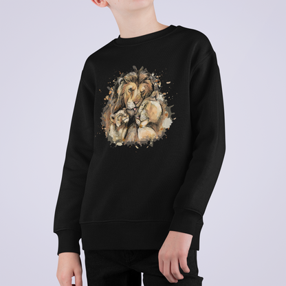 Sudadera infantil Mini Changer 2.0 ST/ST SH con diseño de león de dibujos animados - Amor de familia - Sudadera infantil