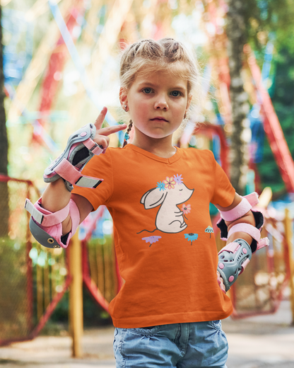 Cartoon Maus mit Blumen T-Shirt Kids SK