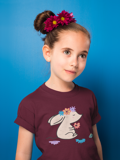 Cartoon Maus mit Blumen T-Shirt Kids SK