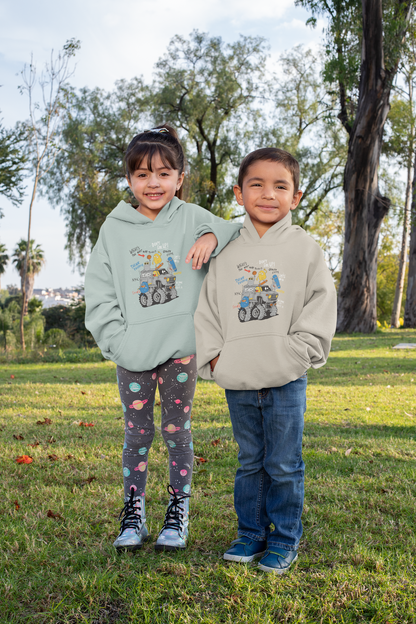 Cartoon Monster Truck mit Freunde - Mini Cruiser Hoodie 2.0 Kinder Kapuzenpullover SK