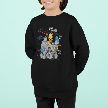 Camioneta monstruo de dibujos animados con amigos - Sudadera Mini Changer 2.0 ST/ST SH para niños