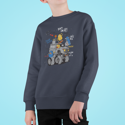 Camioneta monstruo de dibujos animados con amigos - Sudadera Mini Changer 2.0 ST/ST SH para niños