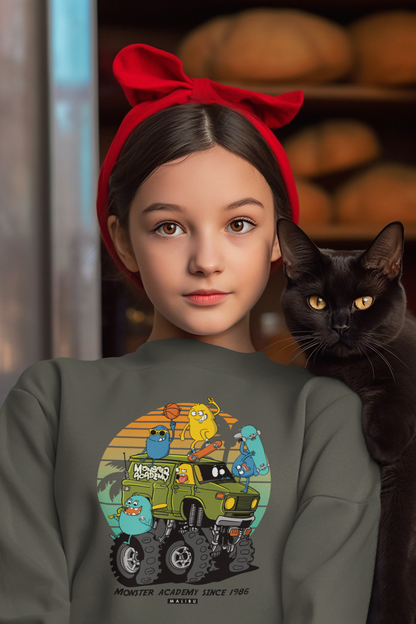 Cartoon Monster Truck mit Freunden Retro - Mini Changer Sweatshirt 2.0 ST/ST SH Kinder Pullover