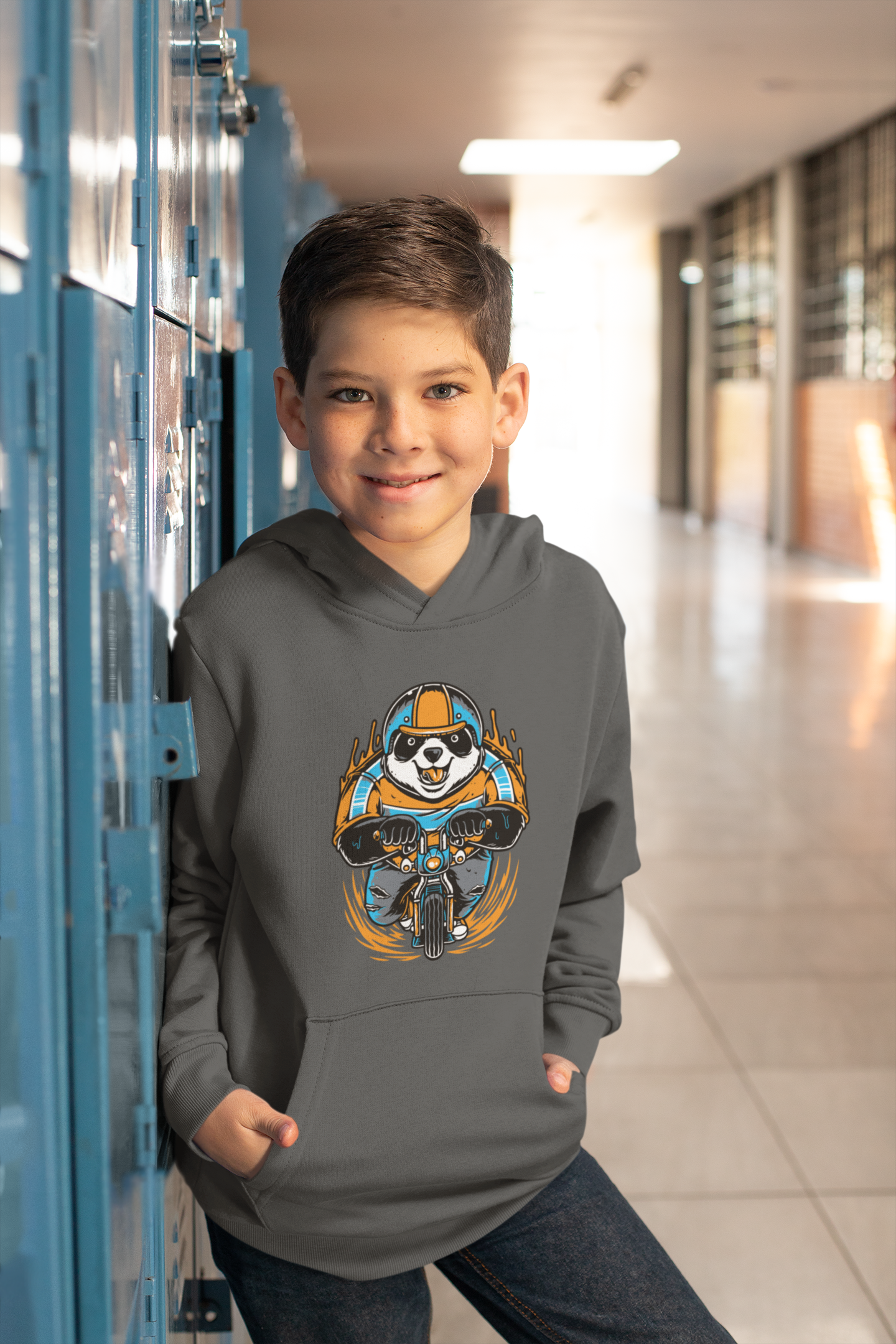 Cartoon Panda Biker - Mini Cruiser Hoodie 2.0