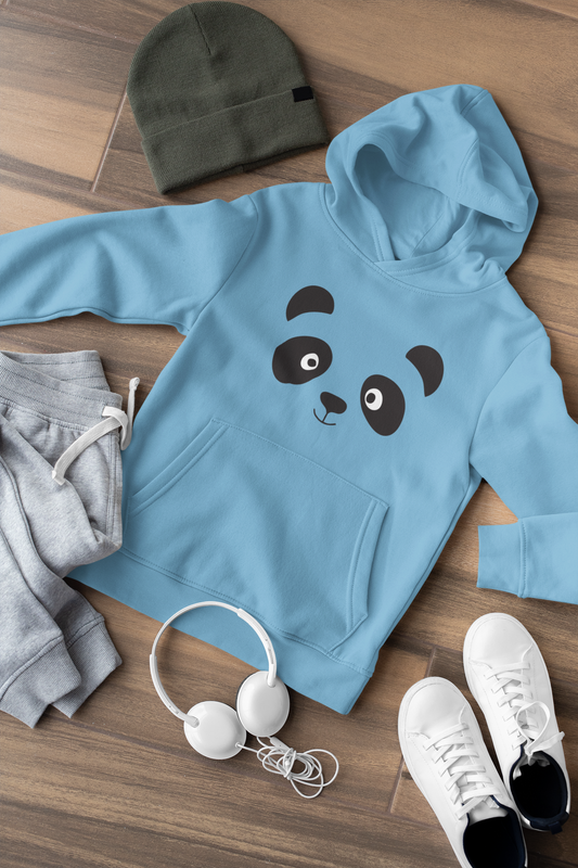 Cartoon Panda Gesicht - Mini Cruiser Hoodie 2.0 Kinder Kapuzenpullover SK