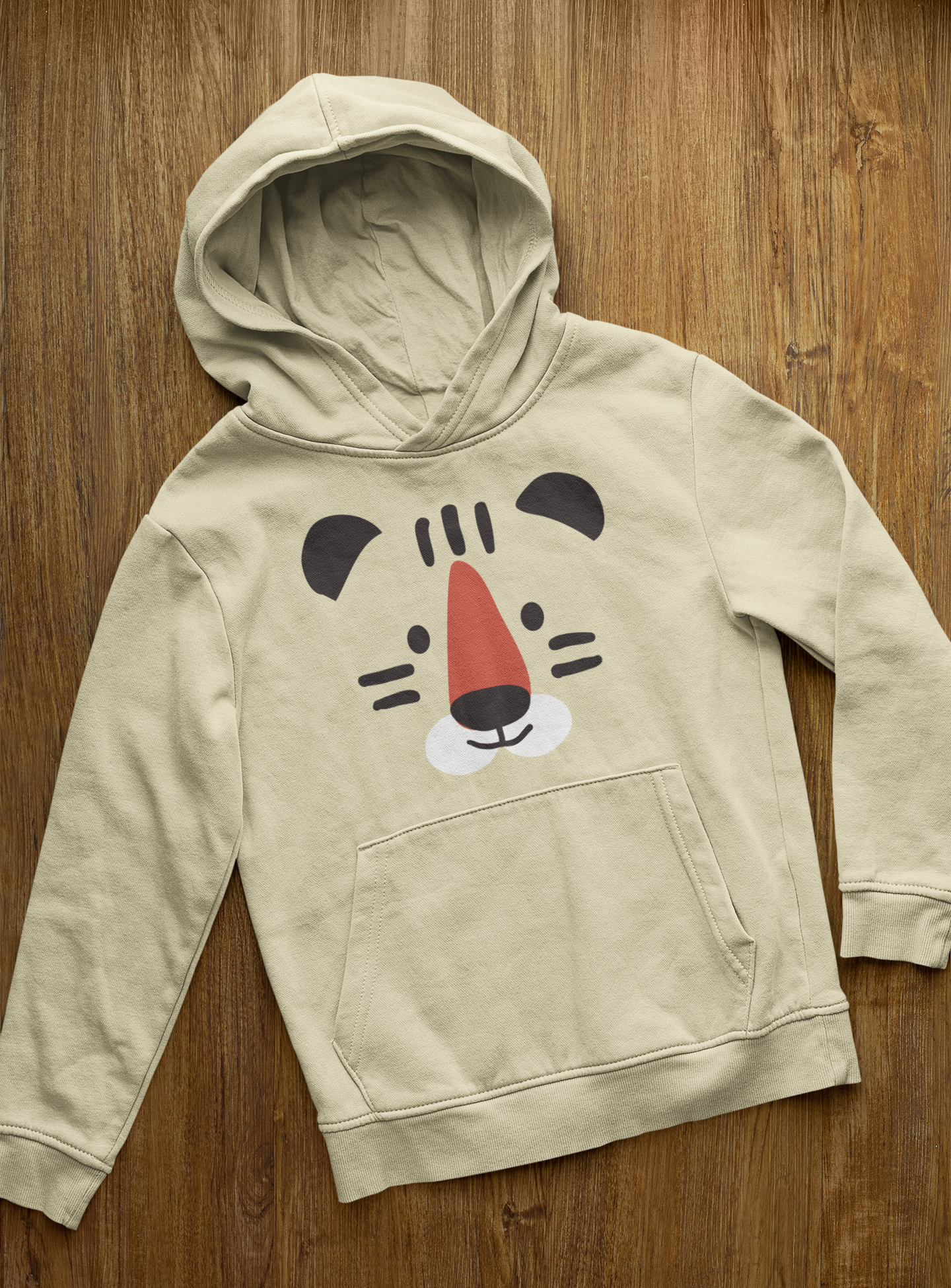 Cartoon Tiger Gesicht - Mini Cruiser Hoodie 2.0 Kinder Kapuzenpullover SK