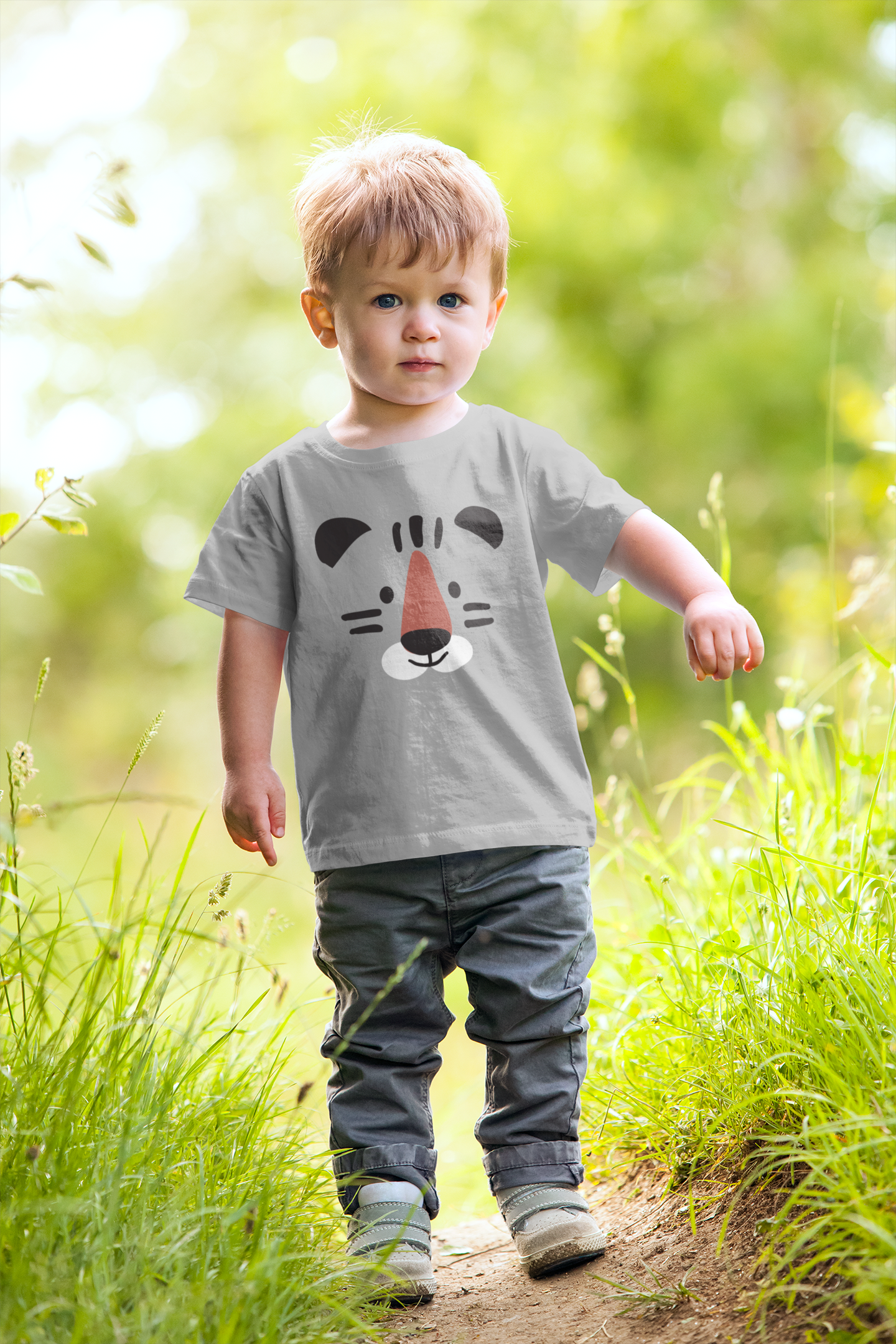 Cartoon Tiger Gesicht - Baby Creator T-Shirt SK