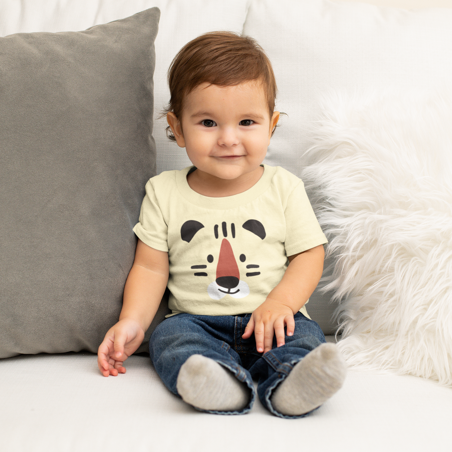 Cartoon Tiger Gesicht - Baby Creator T-Shirt SK