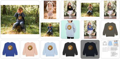 Sudadera Mini Changer 2.0 ST/ST SH para niños con cabeza de león de dibujos animados - Sudadera infantil