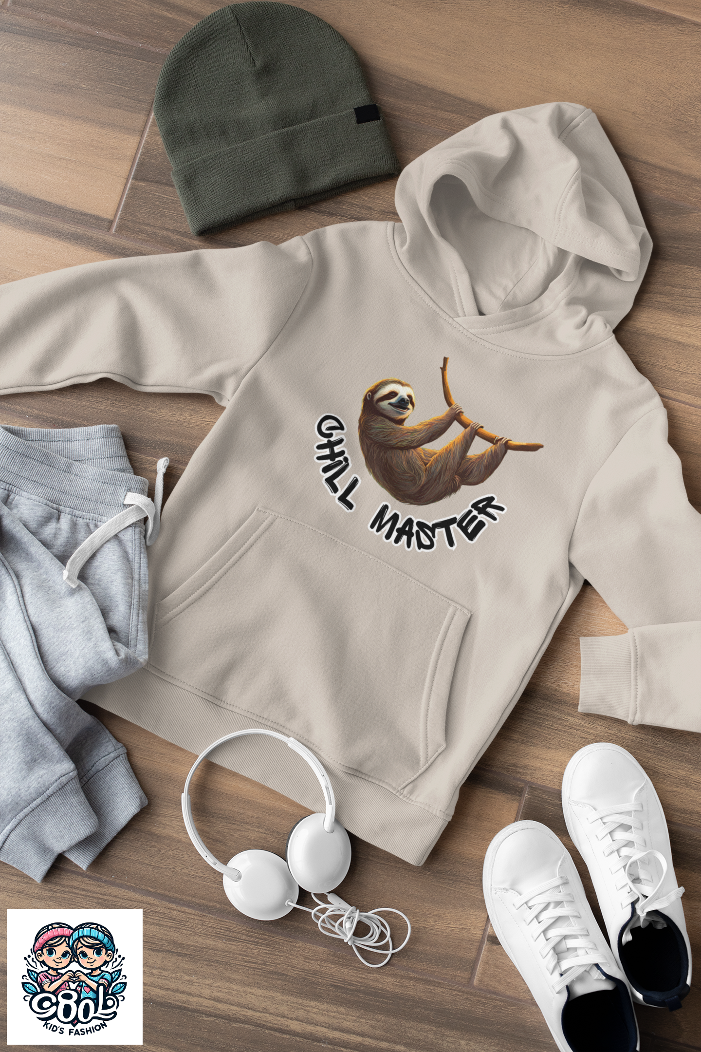 Chill Master Faultiere in Farbe - Hochwertiger Mittelschwerer Fleece-Hoodie für Jugendliche - Weltweit Verfügbar - GL