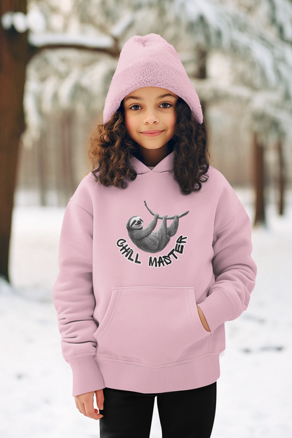 Chill Master Faultier sw Kinder Hoodie Pullover Bio Baumwolle Hochwertig Langlebig - Mini Cruiser Hoodie 2.0 ST/ST SH