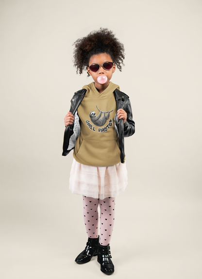 Chill Master Faultier sw Kinder Hoodie Pullover Bio Baumwolle Hochwertig Langlebig - Mini Cruiser Hoodie 2.0 ST/ST SH