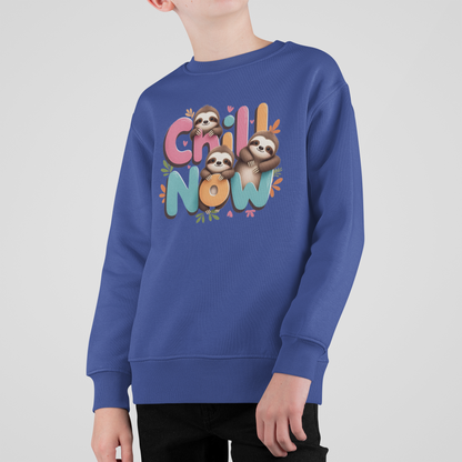 Sudadera infantil Chill Now Sloth de algodón orgánico de alta calidad y duradera - Sudadera Mini Changer 2 PCS/PCS SH