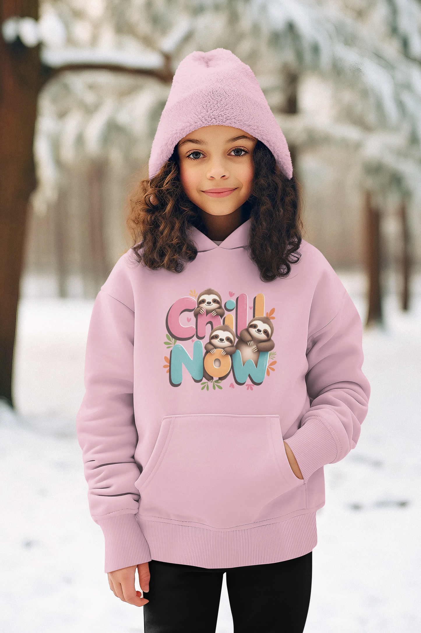 Chill Now Faultiere Kinder Hoodie Pullover Bio Baumwolle Hochwertig Langlebig - Mini Cruiser Hoodie 2.0 STST SH