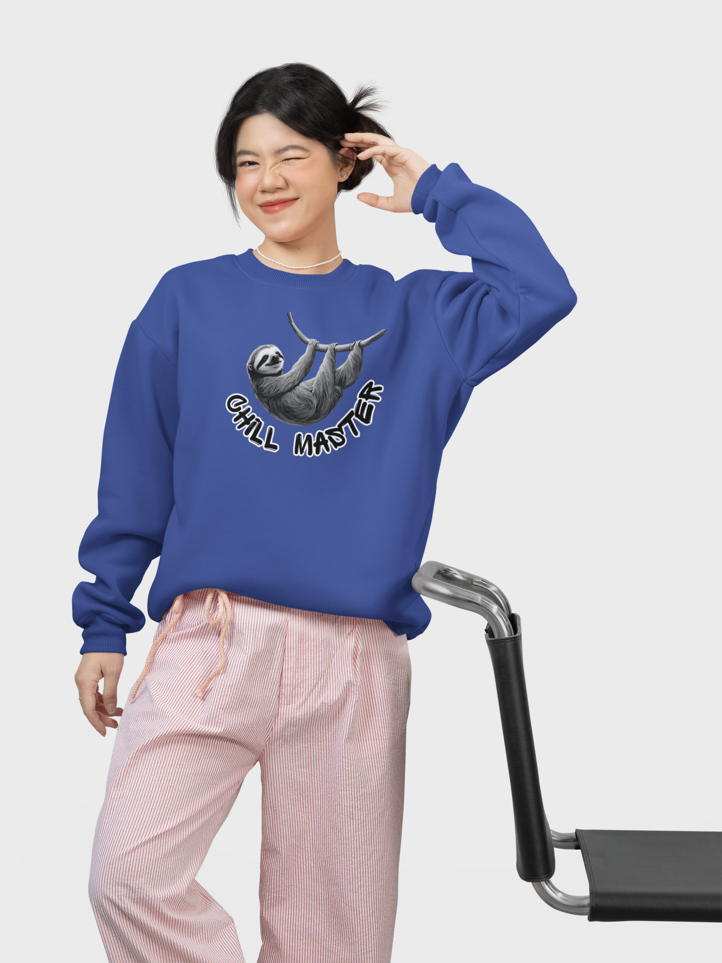 Sudadera unisex Chill Master Sloth Mini Changer para niños SH