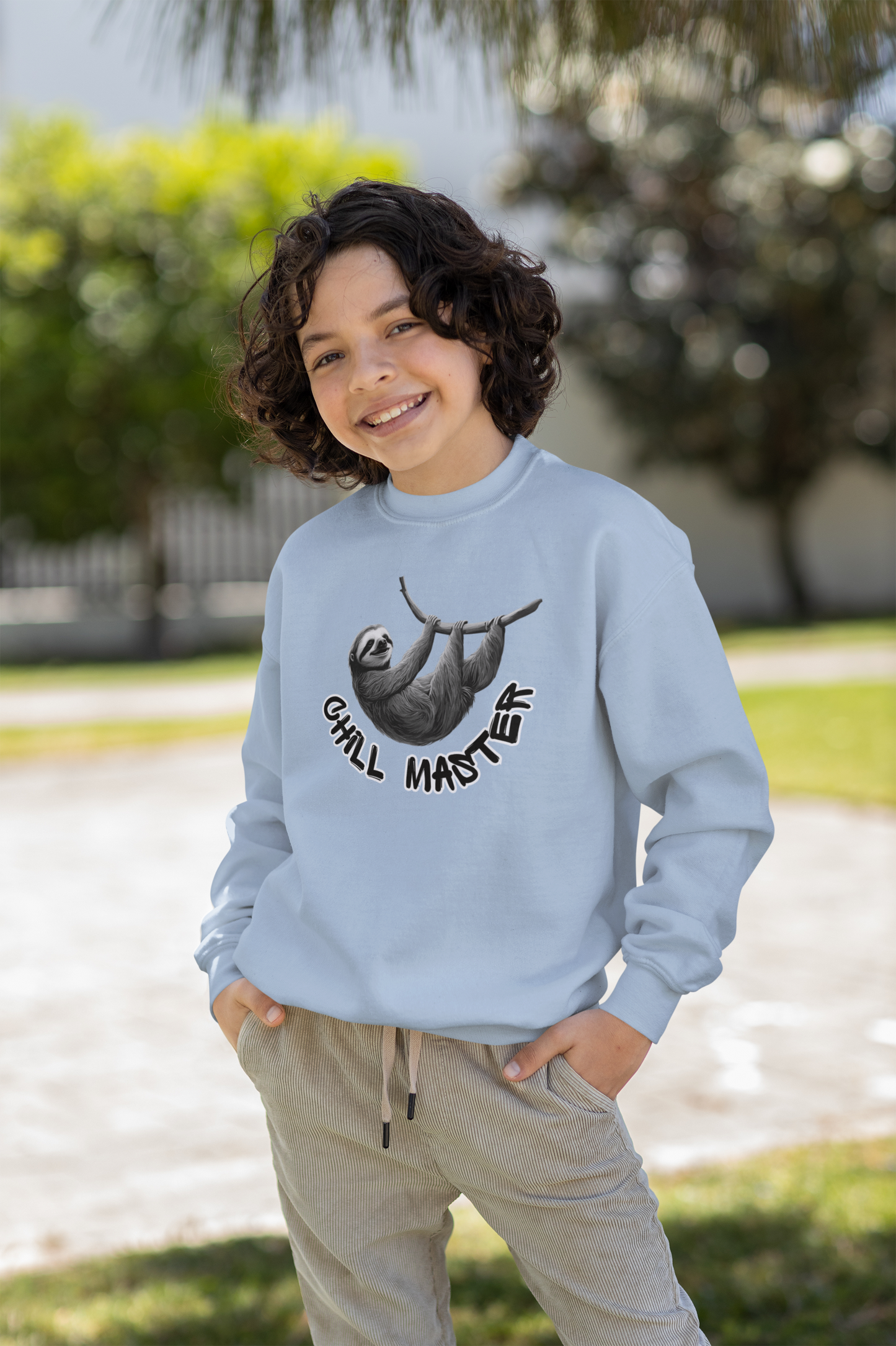 Sudadera unisex Chill Master Sloth Mini Changer para niños SH