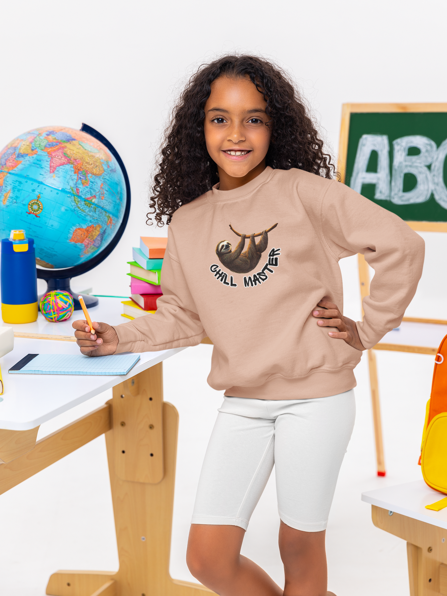 Chill Master Faultier - Mini Changer SH  - Kinder Pullover Sweatshirt Bio Baumwolle Hochwertig Langlebig - Mini Changer Sweatshirt 2 ST/ST SH