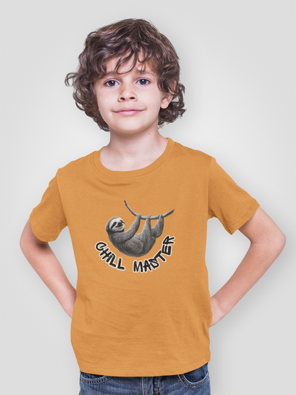 Chill Master Faultier SW - Unisex Kinder T-Shirt SH
