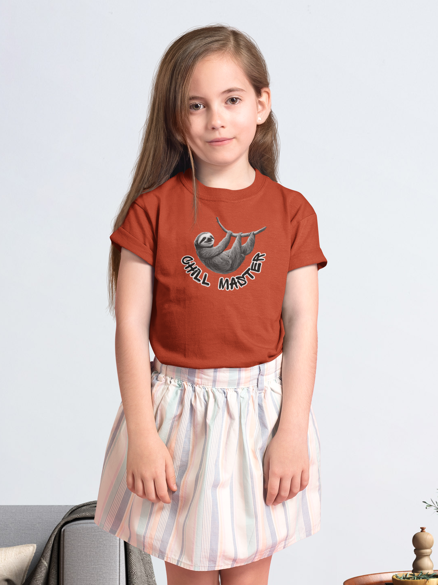 Chill Master Faultier SW - Unisex Kinder T-Shirt SH