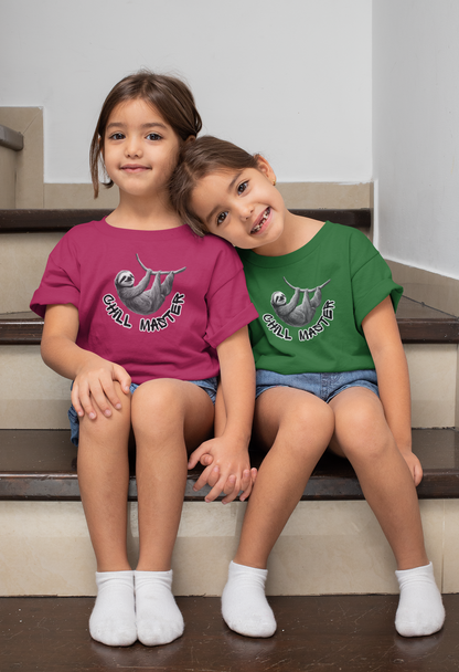 Chill Master Faultier SW - Unisex Kinder T-Shirt SH