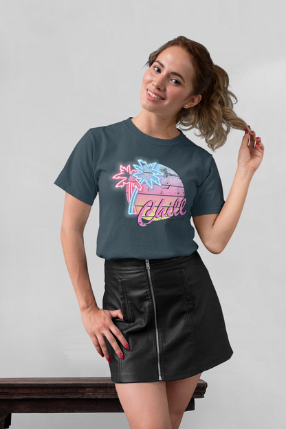 Chill Sunset Front - Unisex Erwachsenen Bio Baumwolle Kurzarm Shirt Creator T-Shirt 2.0 ST/ST SH