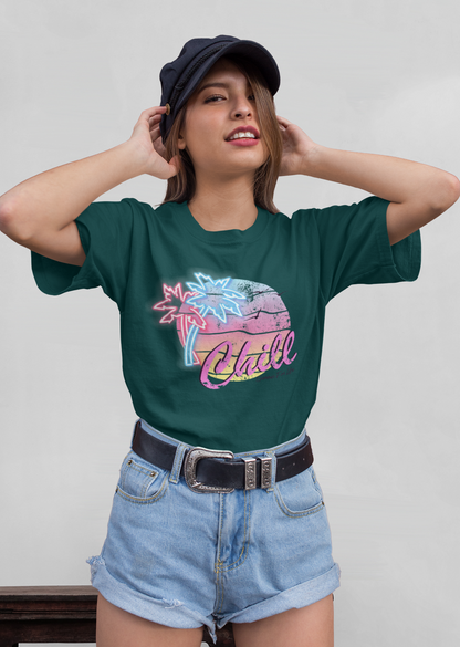 Chill Sunset Front - Unisex Erwachsenen Bio Baumwolle Kurzarm Shirt Creator T-Shirt 2.0 ST/ST SH