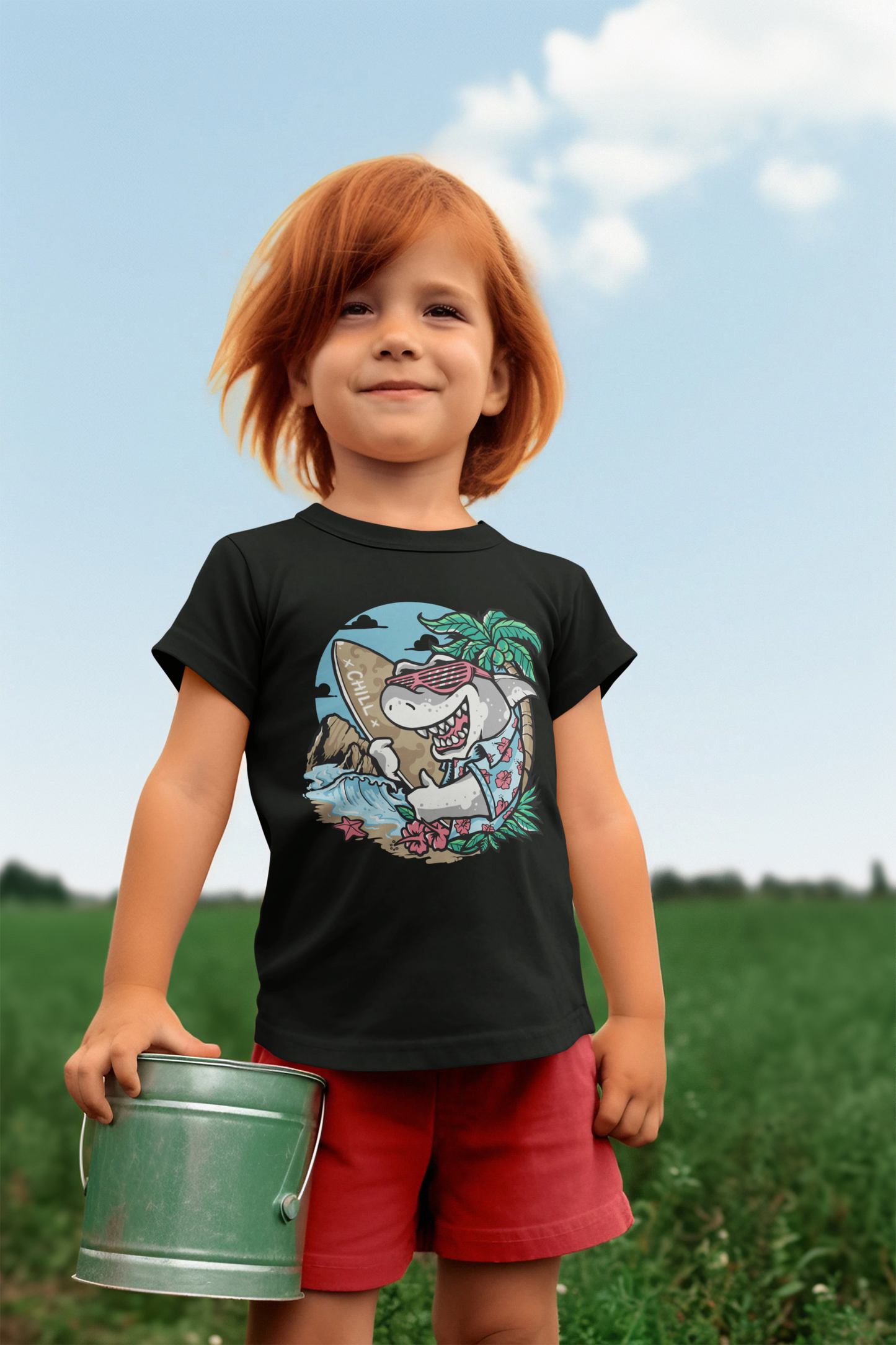 Chill Surf Shark T-Shirt Kids SK