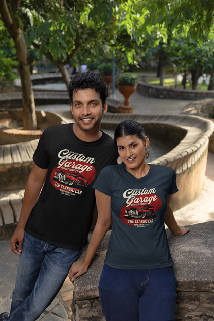 Custom Garage Perfect Concept Classic Car - Camiseta unisex de manga corta de algodón orgánico para adultos Creator T-Shirt 2.0 ST/St SH
