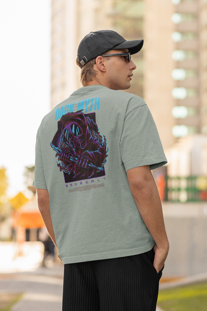 DARK MYTH Warrior Streetwear Backprint - Freestyler Bio Oversized Unisex T-Shirt Erwachsene SH