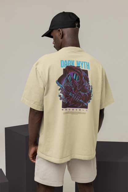 DARK MYTH Warrior Streetwear Backprint - Freestyler Bio Oversized Unisex T-Shirt Erwachsene SH