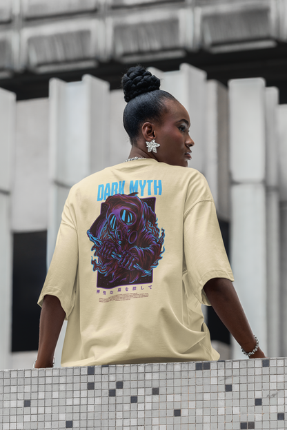 DARK MYTH Warrior Streetwear Backprint - Freestyler Bio Oversized Unisex T-Shirt Erwachsene SH