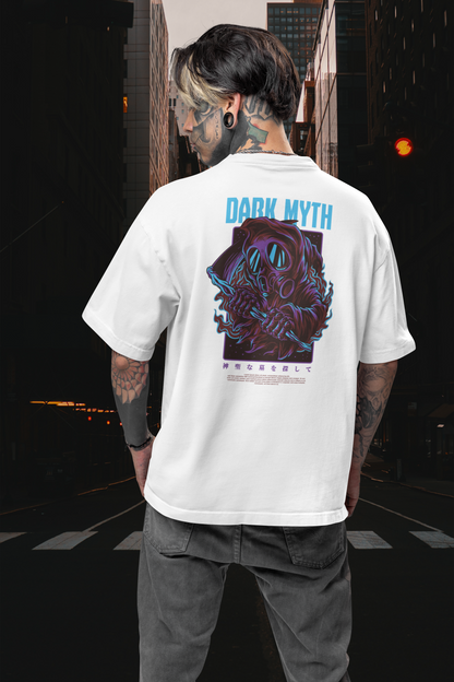 DARK MYTH Warrior Streetwear Backprint - Freestyler Bio Oversized Unisex T-Shirt Erwachsene SH