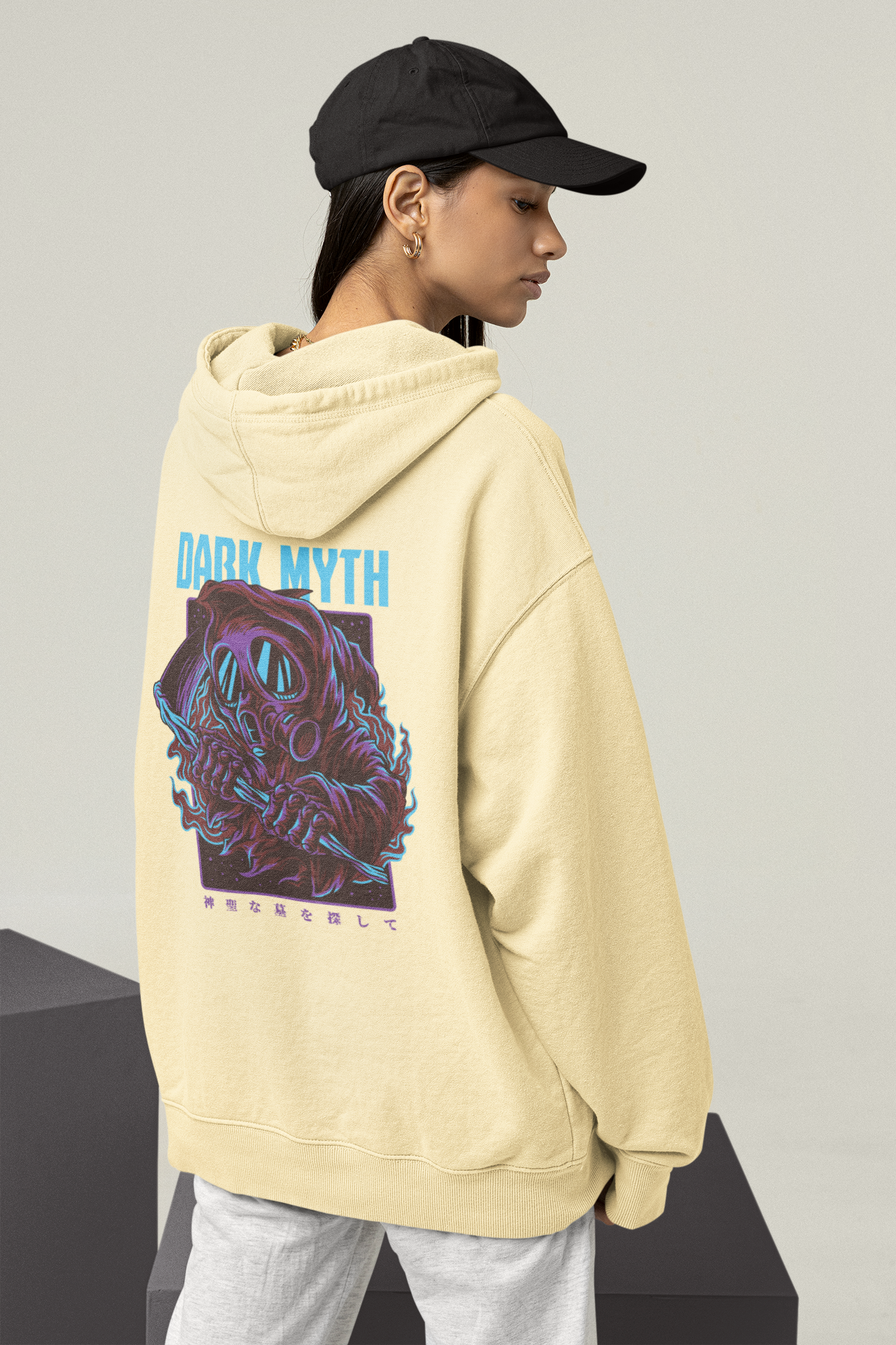 DARK MYTH 2 Warrior Streetwear - Slammer Bio Oversized Unisex Hoodie Erwachsenen SH