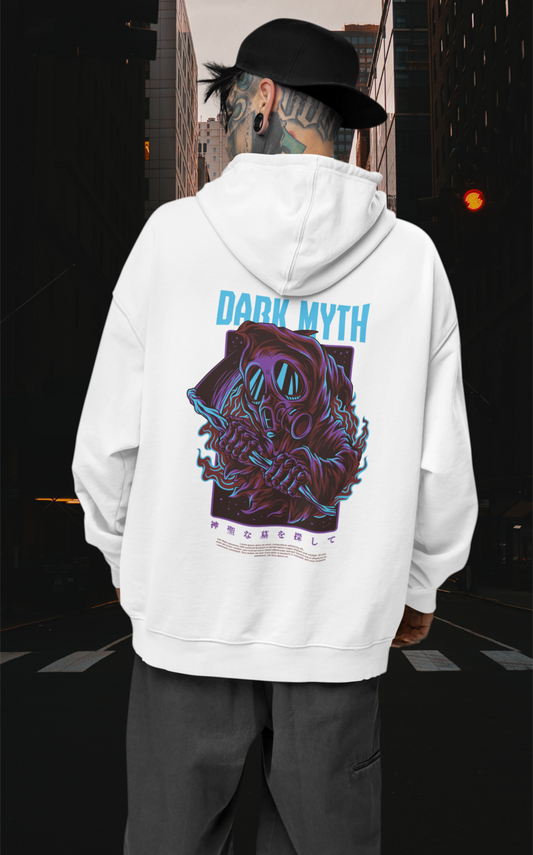 DARK MYTH  Warrior Streetwear - Slammer Bio Oversized Unisex Hoodie Erwachsenen SH