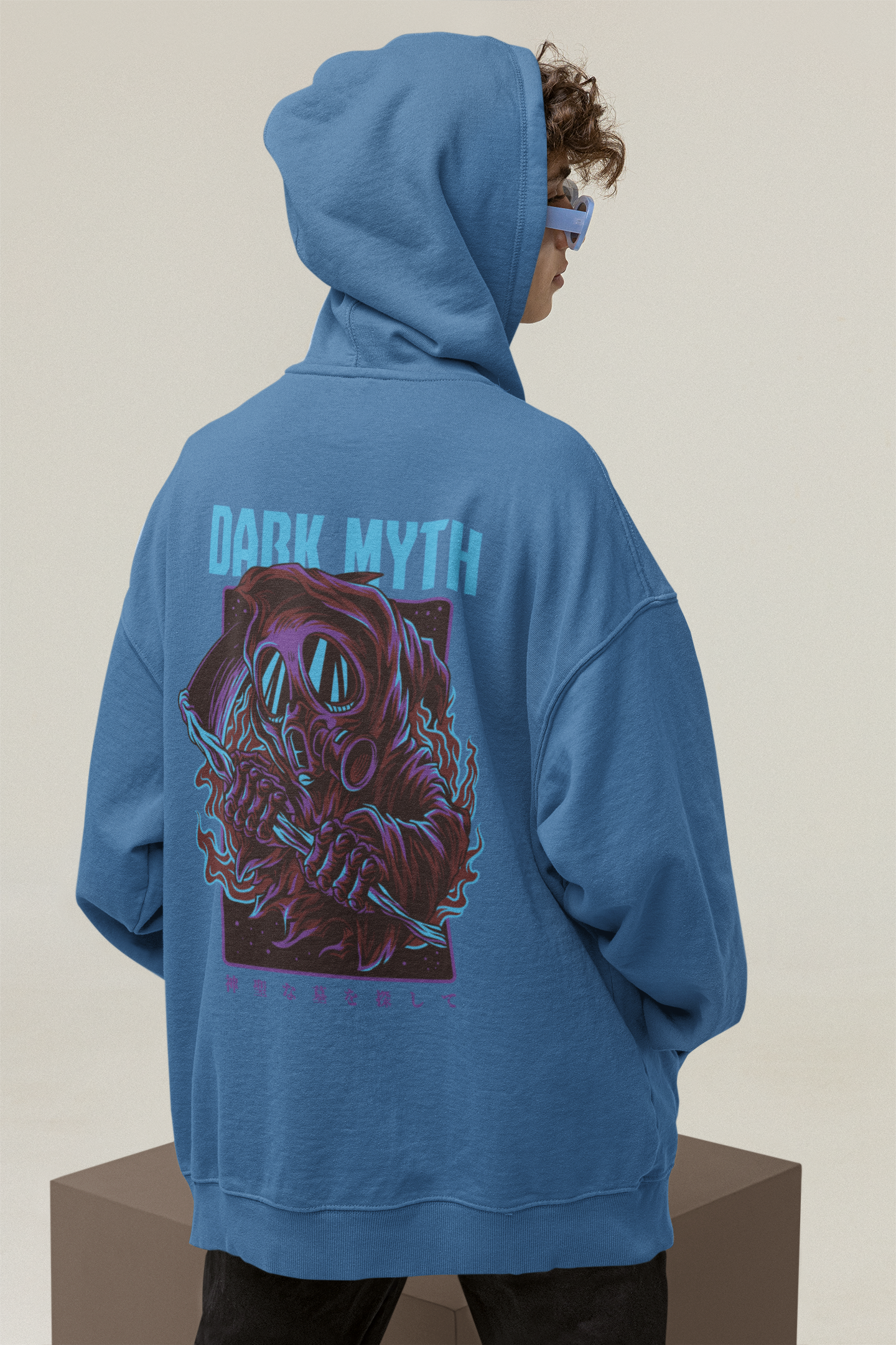 DARK MYTH 2 Warrior Streetwear - Slammer Bio Oversized Unisex Hoodie Erwachsenen SH
