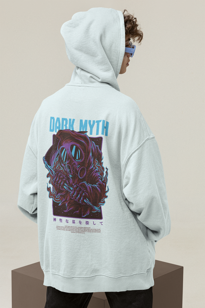 DARK MYTH  Warrior Streetwear - Slammer Bio Oversized Unisex Hoodie Erwachsenen SH
