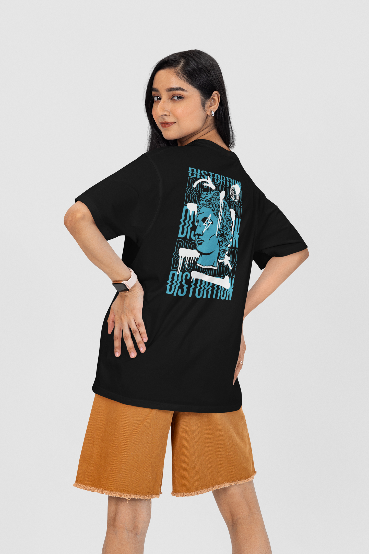 DISTORTION APOLLO VIBES Streetwear Backprint - Freestyler Bio Oversized Unisex T-Shirt Erwachsene SH