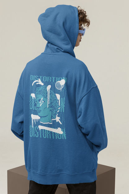 DISTORTION APOLLO VIBES Streetwear Backside  - Slammer Bio Oversized Unisex Hoodie Erwachsene SH