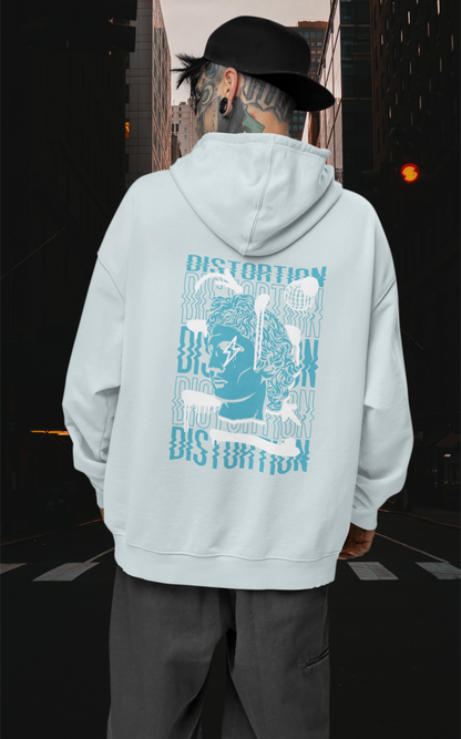 DISTORTION APOLLO VIBES Streetwear Backside  - Slammer Bio Oversized Unisex Hoodie Erwachsene SH