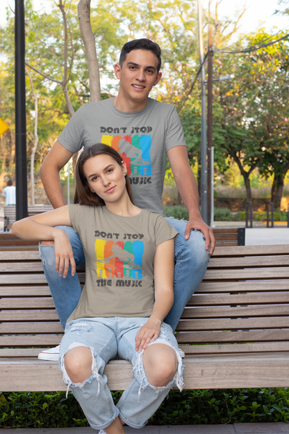 DON`T STOP THE music Front- Unisex Erwachsenen Bio Baumwolle T-Shirt Creator 2.0 ST/St SH